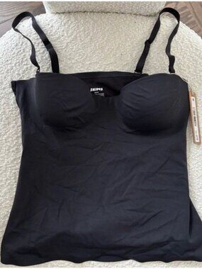 SKIMS CONTOUR LIFT UNDERWIRE TANK TOP ONYX BLACK S SMALL NEW NWT